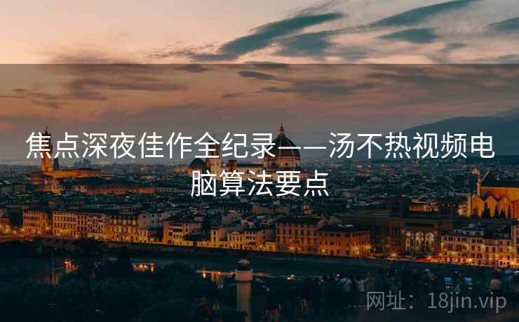 焦点深夜佳作全纪录——汤不热视频电脑算法要点