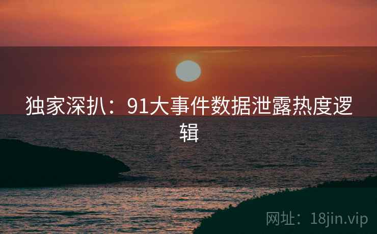 独家深扒：91大事件数据泄露热度逻辑