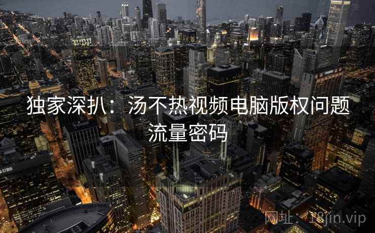 独家深扒：汤不热视频电脑版权问题流量密码