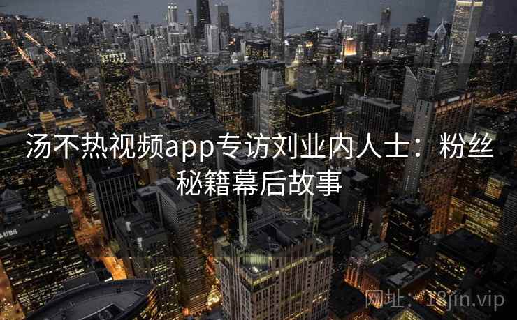 汤不热视频app专访刘业内人士：粉丝秘籍幕后故事