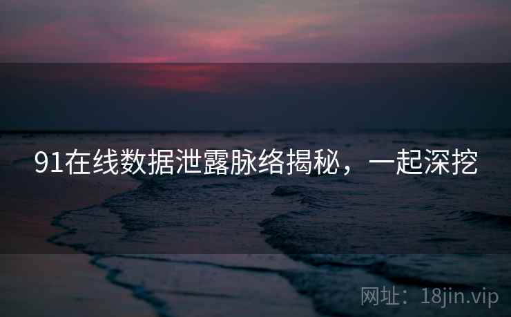 91在线数据泄露脉络揭秘，一起深挖